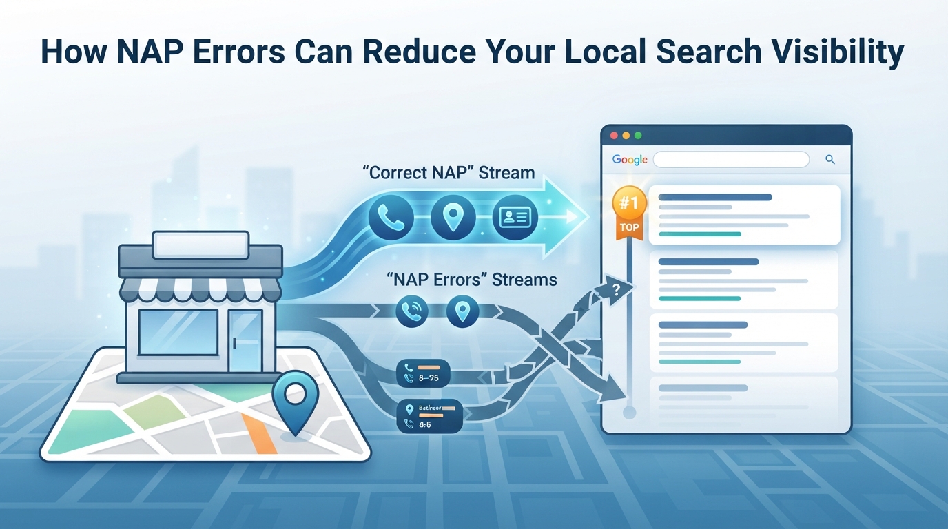 How NAP Errors Can Reduce Your Local Search Visibility