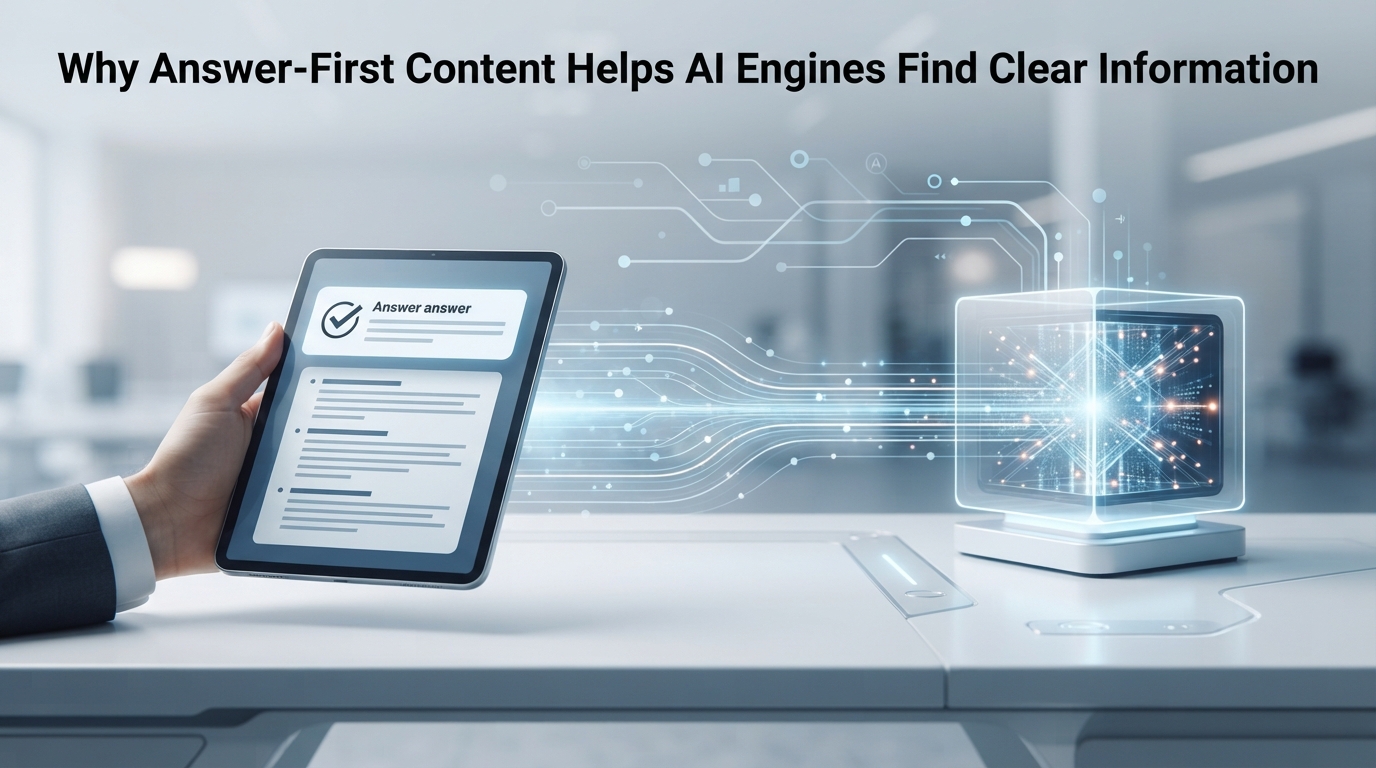 Why Answer-First Content Helps AI Engines Find Clear Information